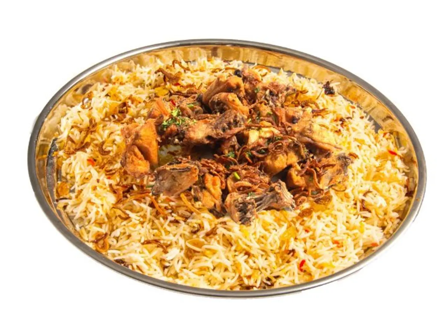 مقلقل دجاج حضرمي - نص حبة مع الرز