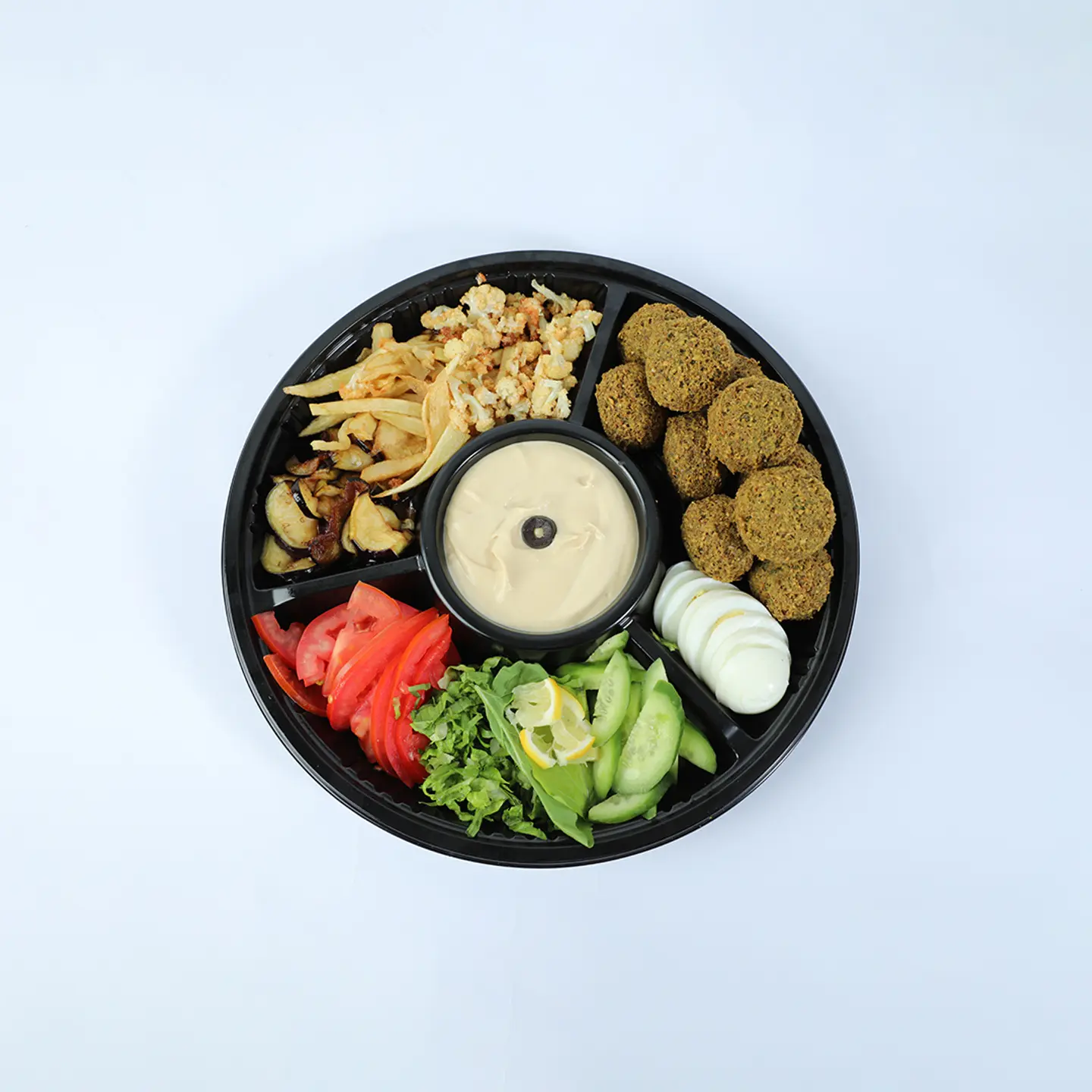 صحن فلافل مشكل