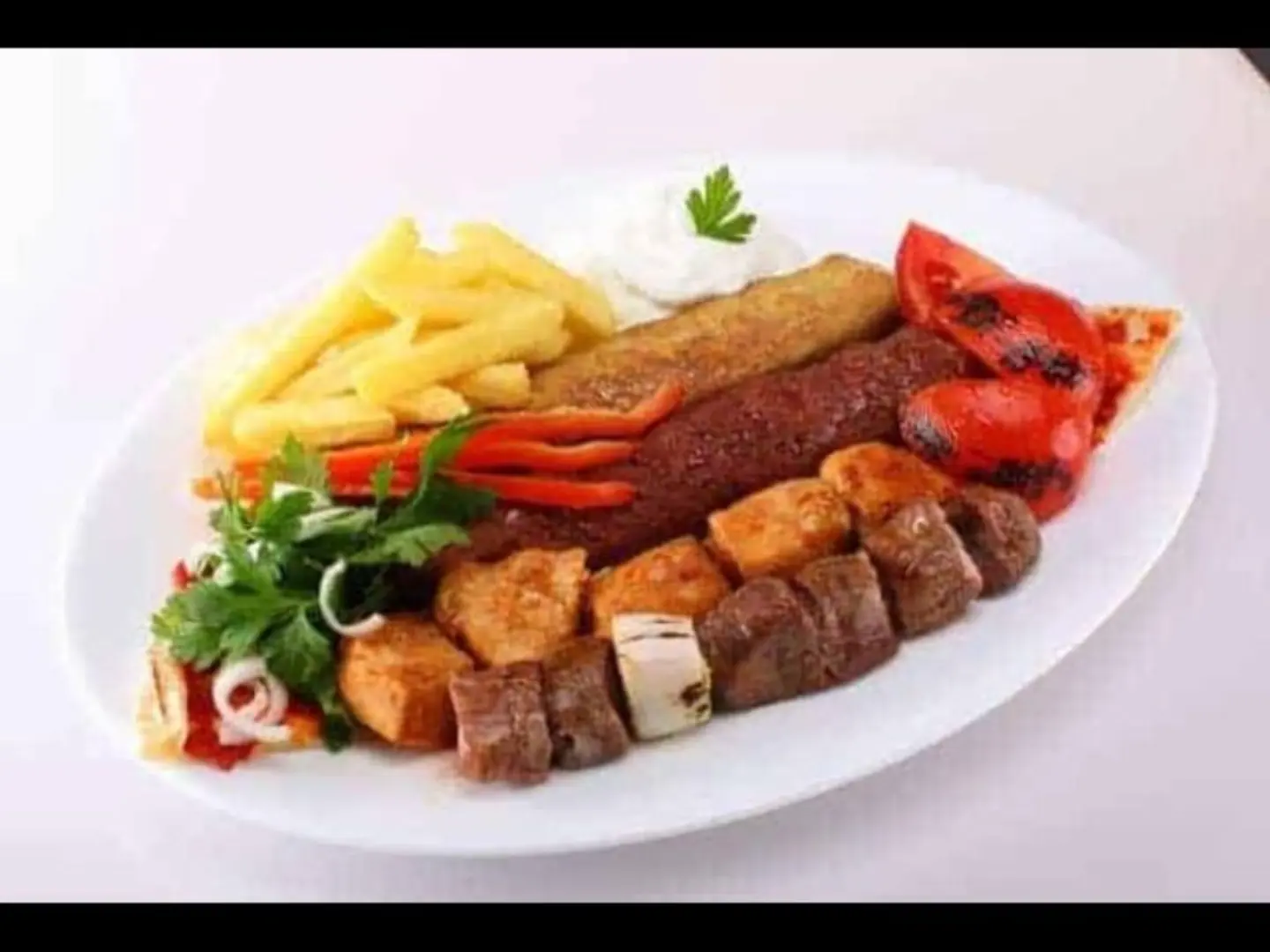 صحن مشاوي مشكل صغير