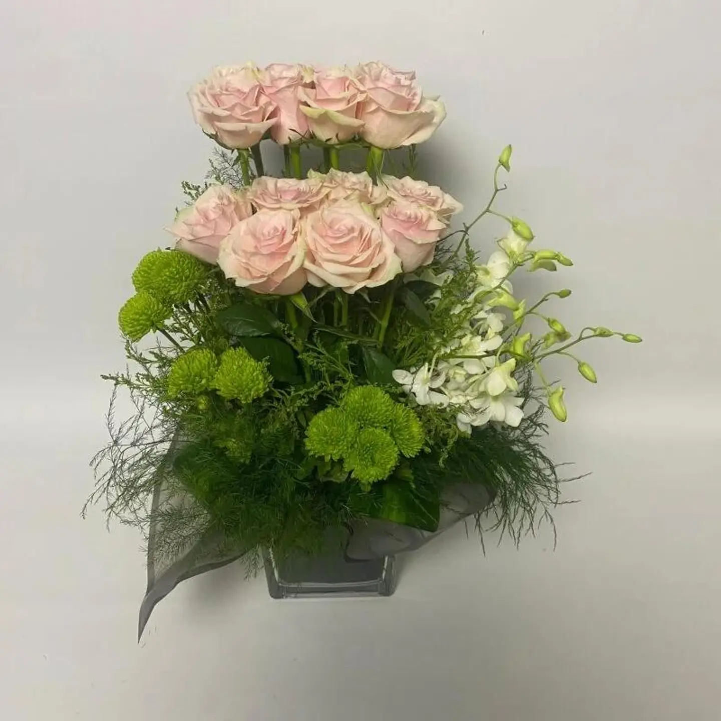 Pink Gradient Flower Vase