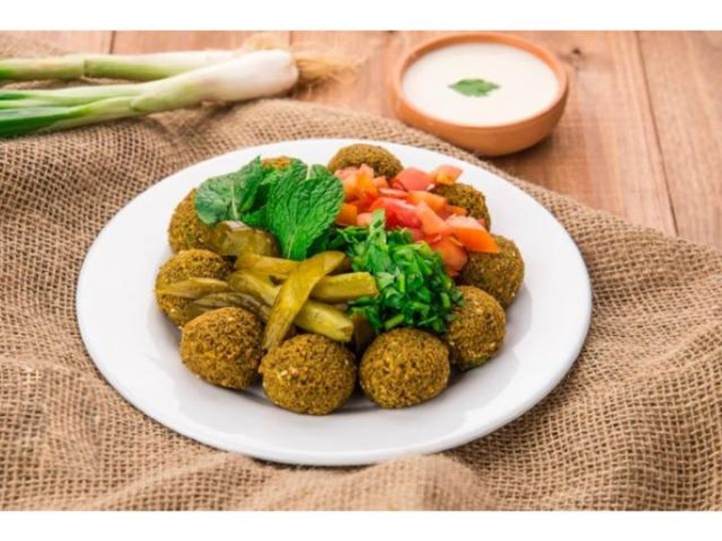 صحن فلافل صغير