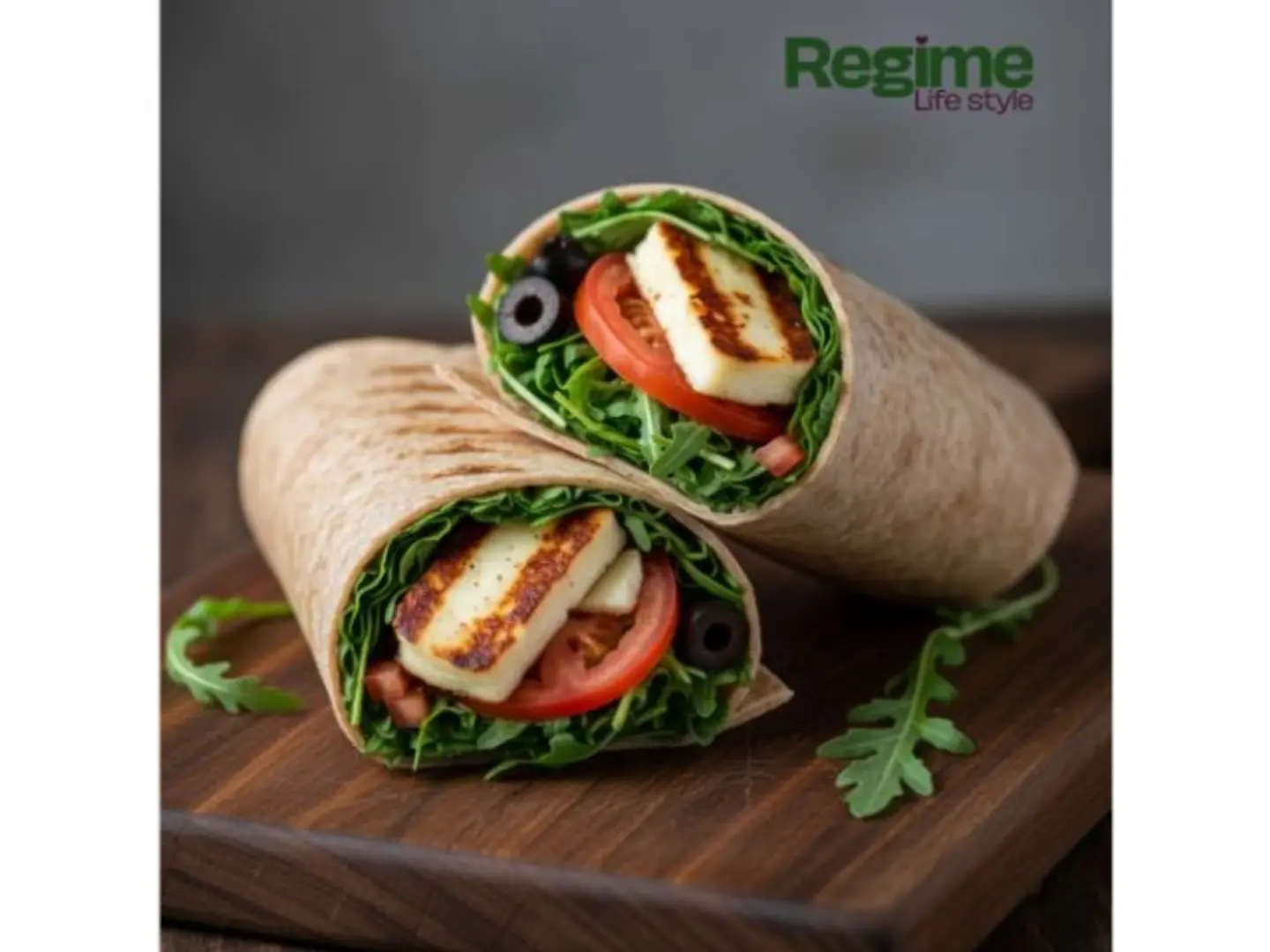 Halloumi Rocket Wrap