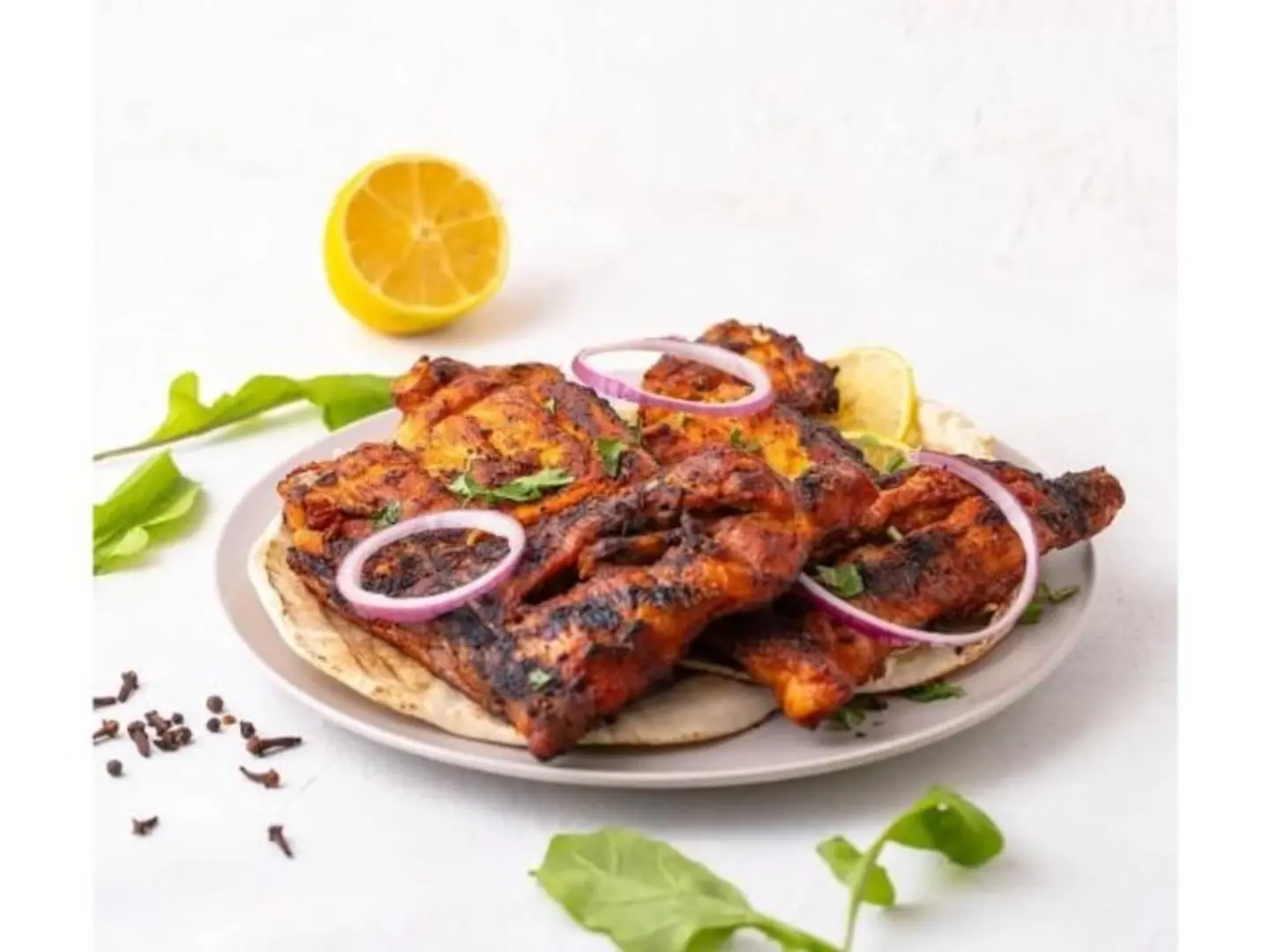 حبه دجاج على الفحم سادة