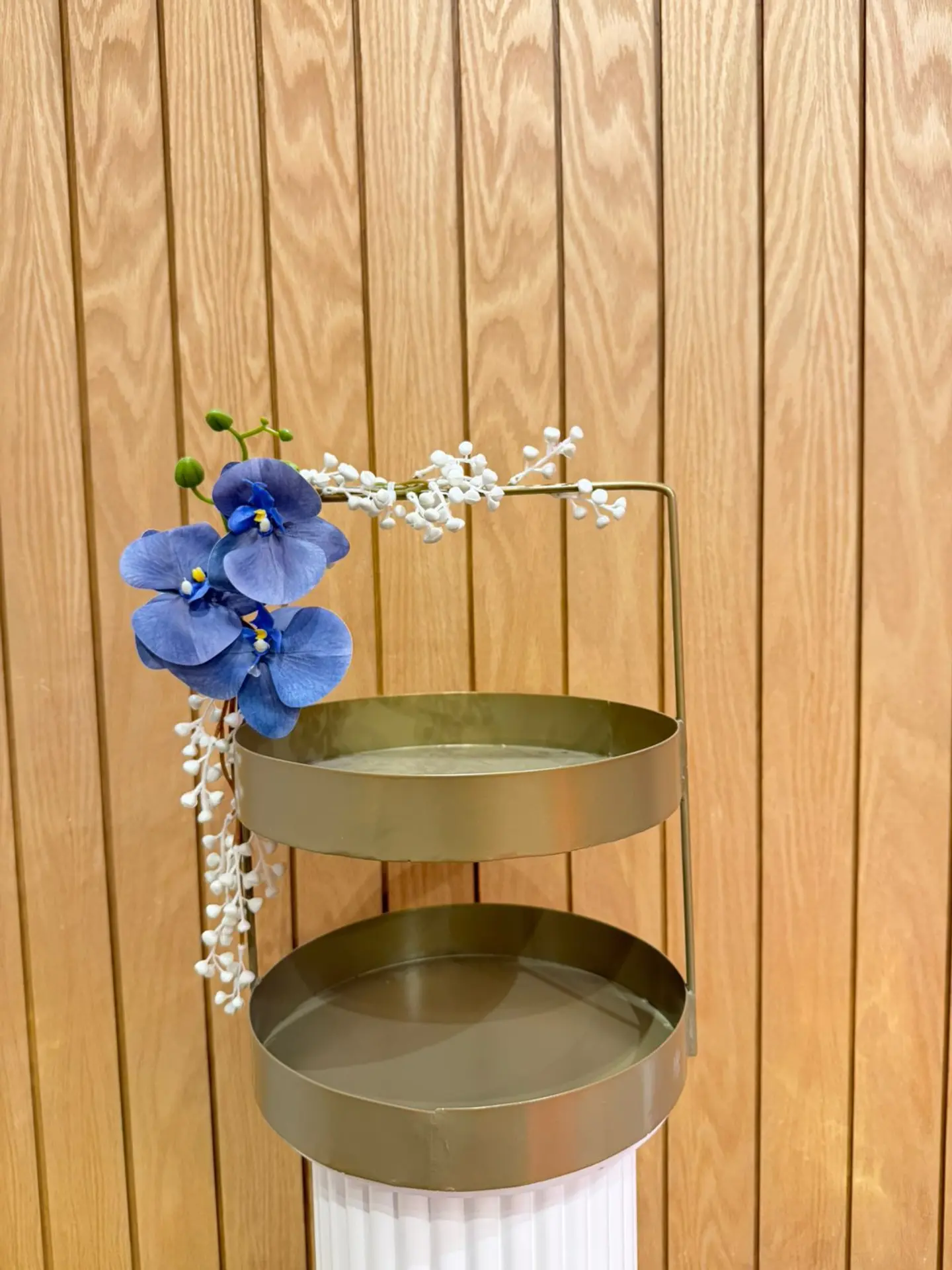 Large Round Ramadan Hospitality Stand   Royal Blue