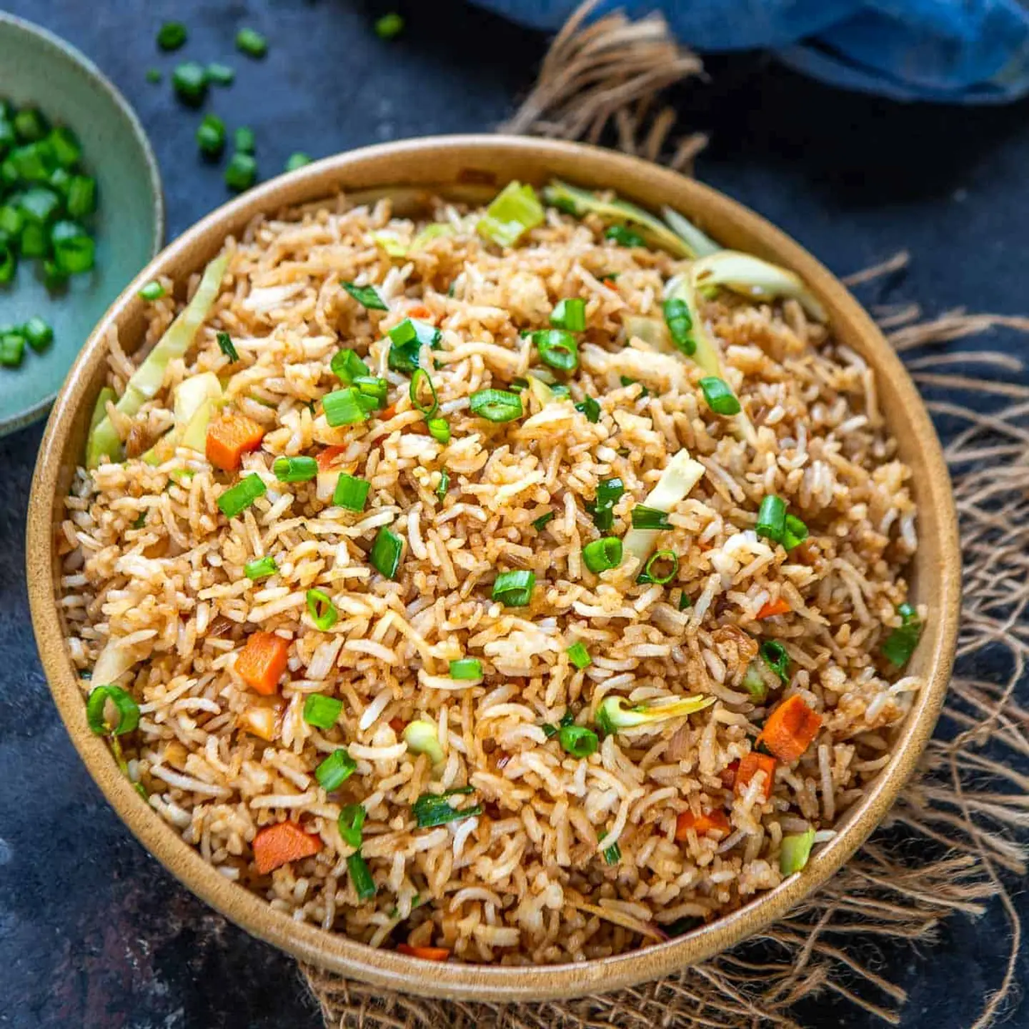 أرز مقلي بالخضروات