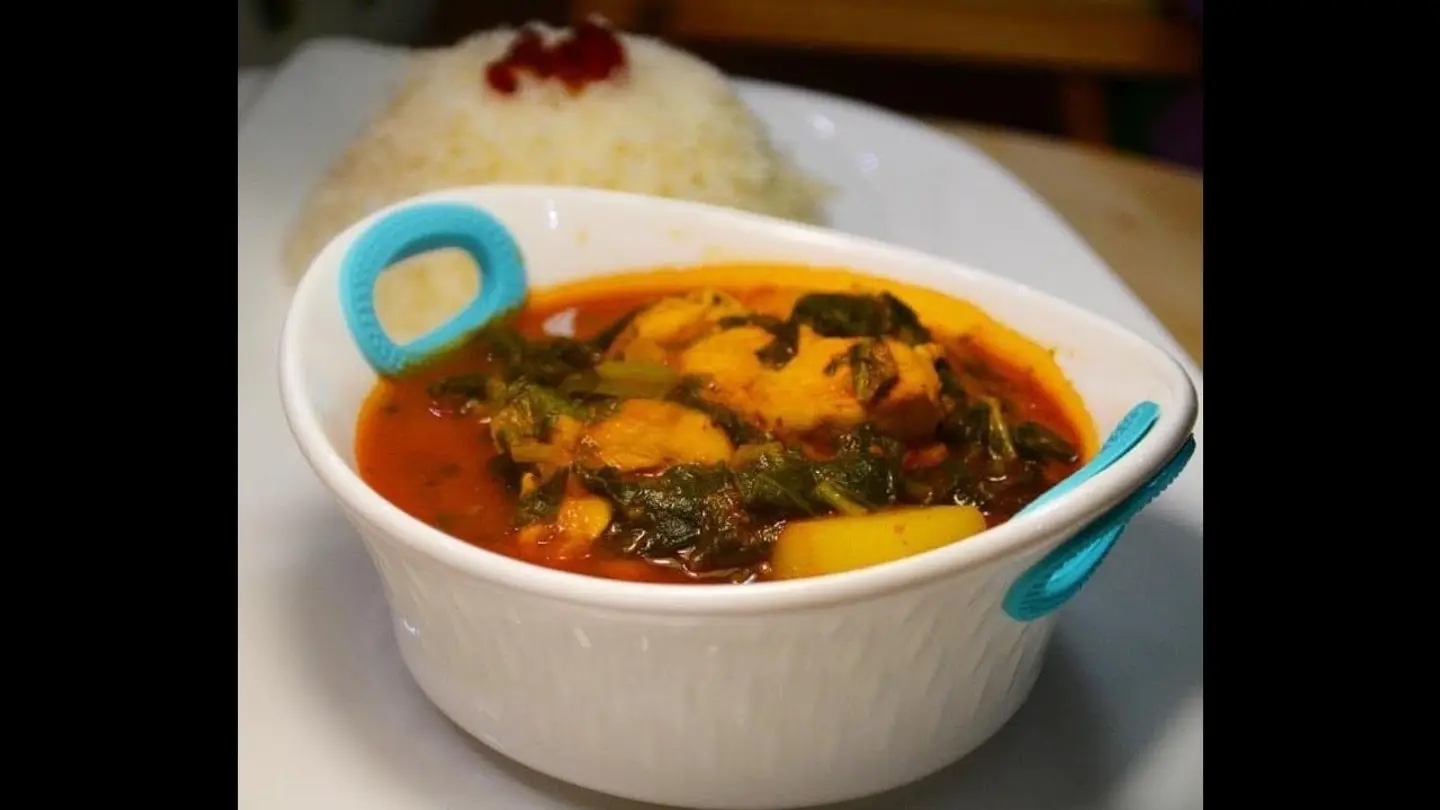 سبانخ بالبطاطس