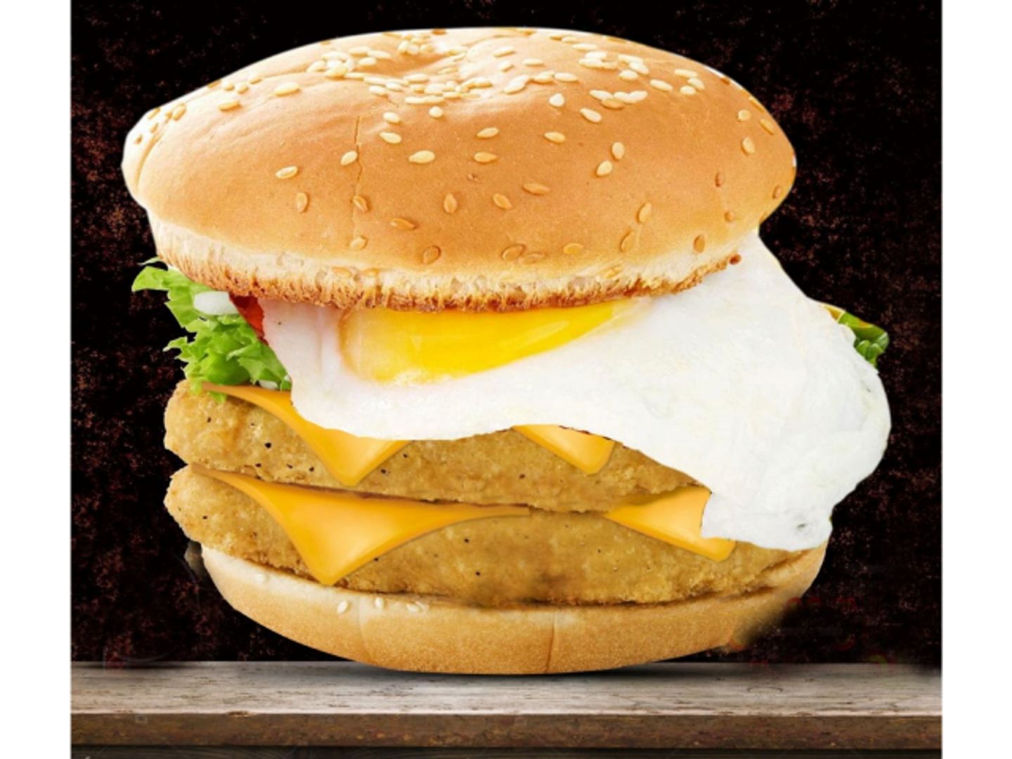 Chicken Cheese Egg Burger