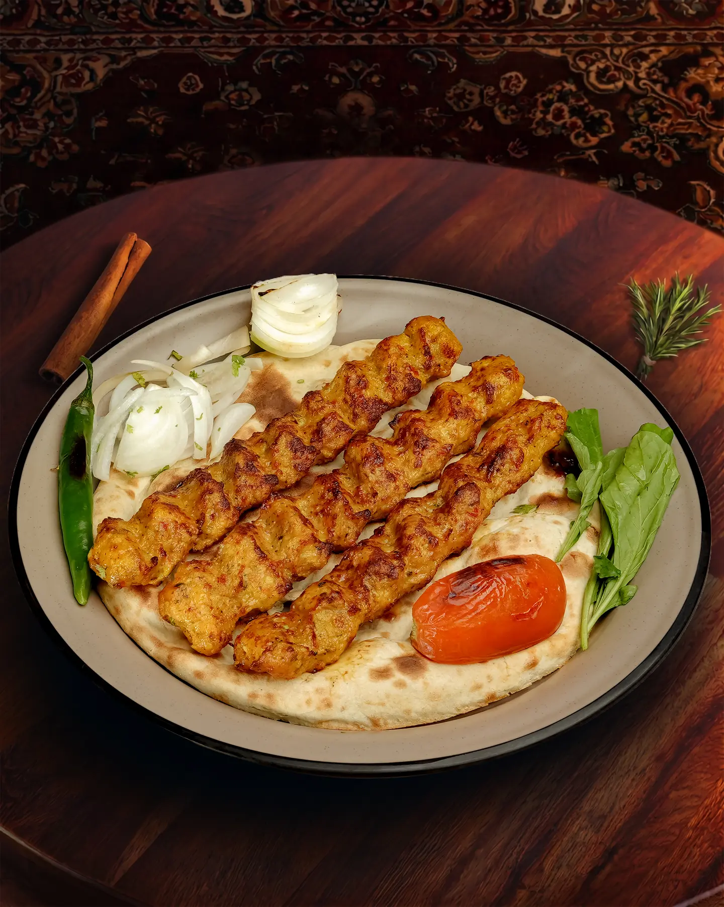Chicken Kebab With Rice