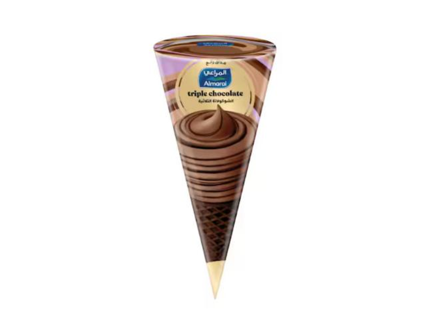 Almarai Triple Chocolate Ice Cream Cone