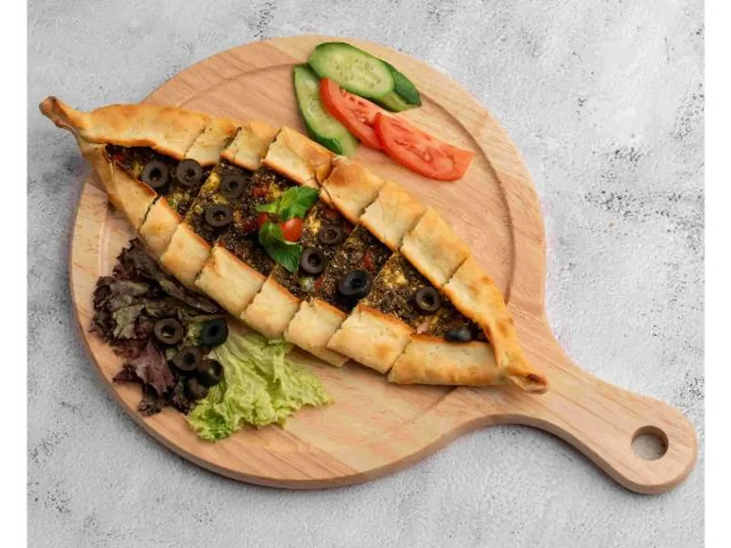 Zaatar And Vegetable Manakish