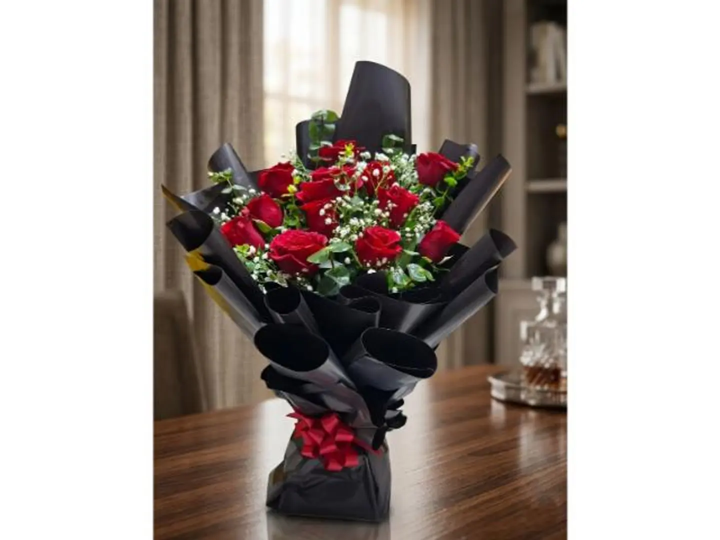 Red Rose Base Bouquet