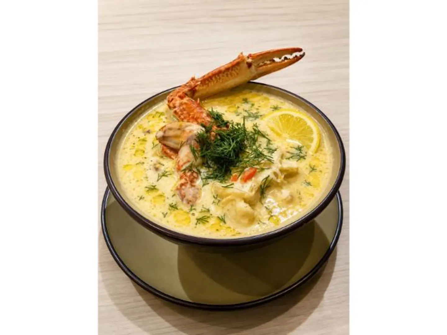 Seafood Soup With White Sauce