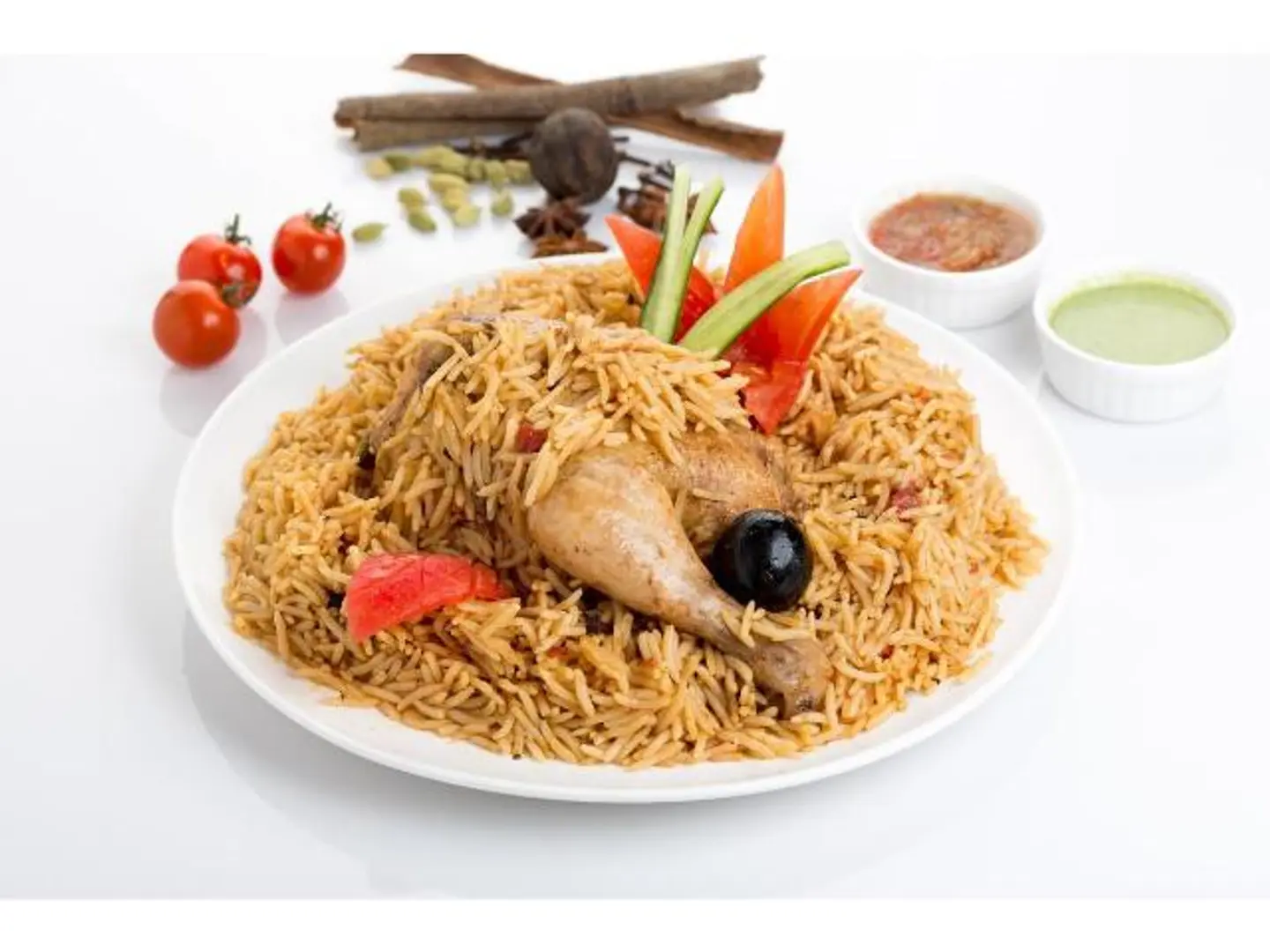 Half Chicken Madghot With Rice