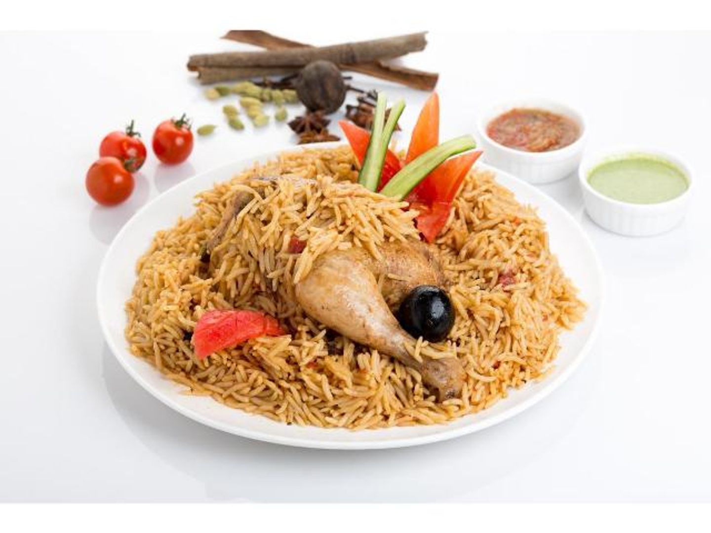 Half Chicken Madghot With Rice