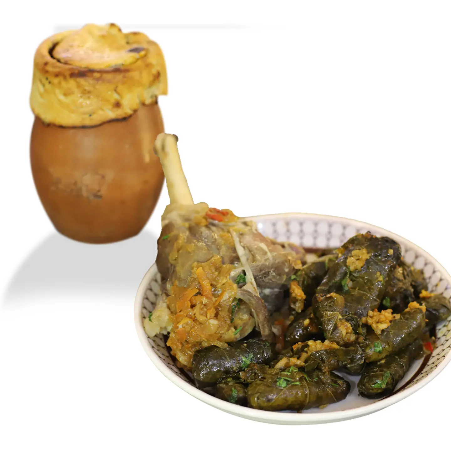 فخارة موزه ورق عنب