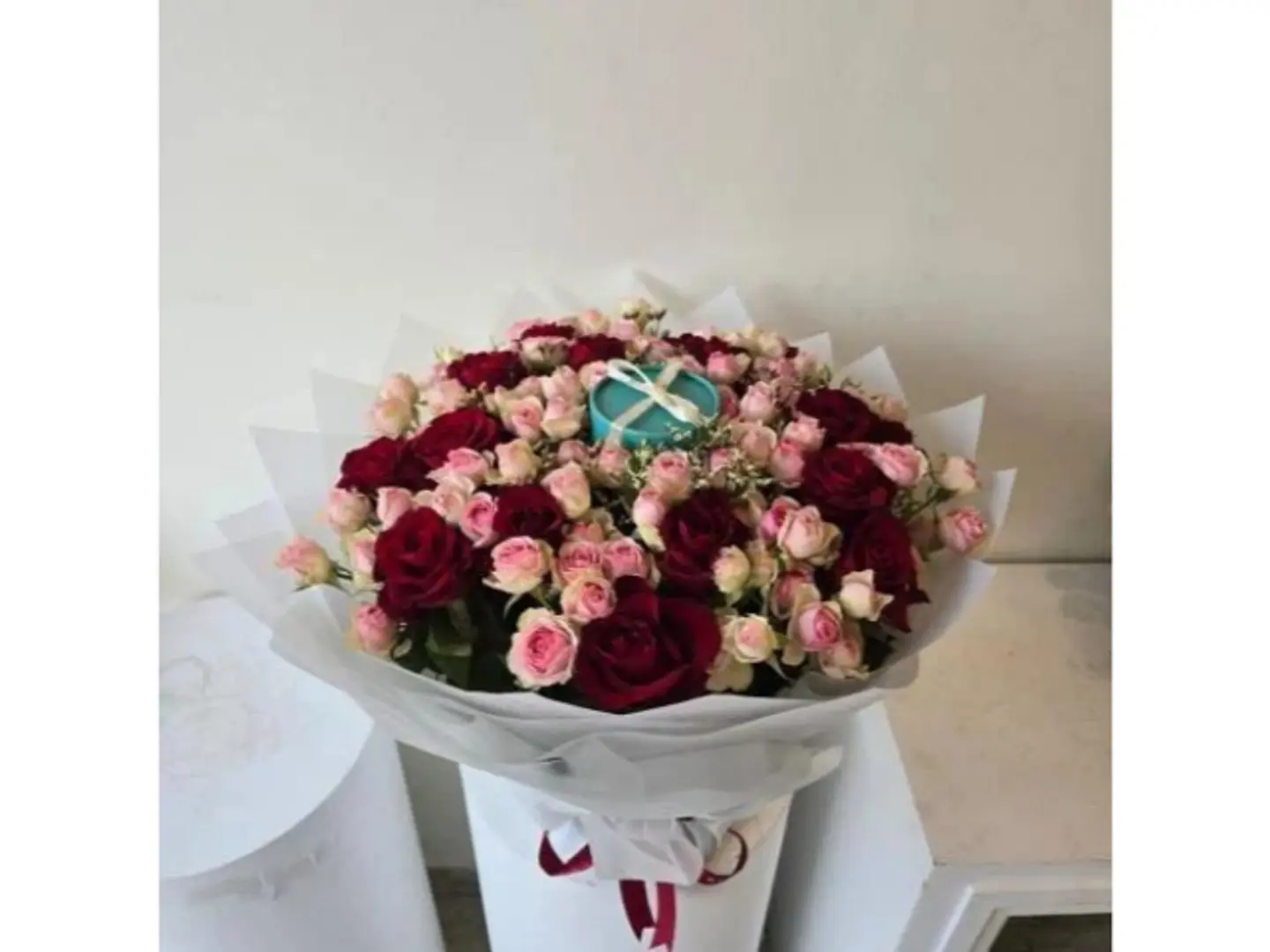 Rose And Chocolate Hug Bouquet