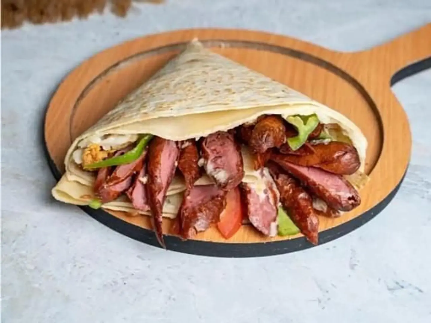 Chicken Sausage Crepe