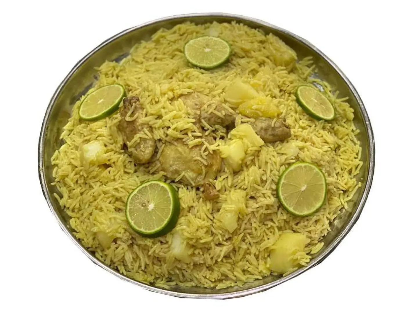 One Piece Of Madghot Chicken With Rice