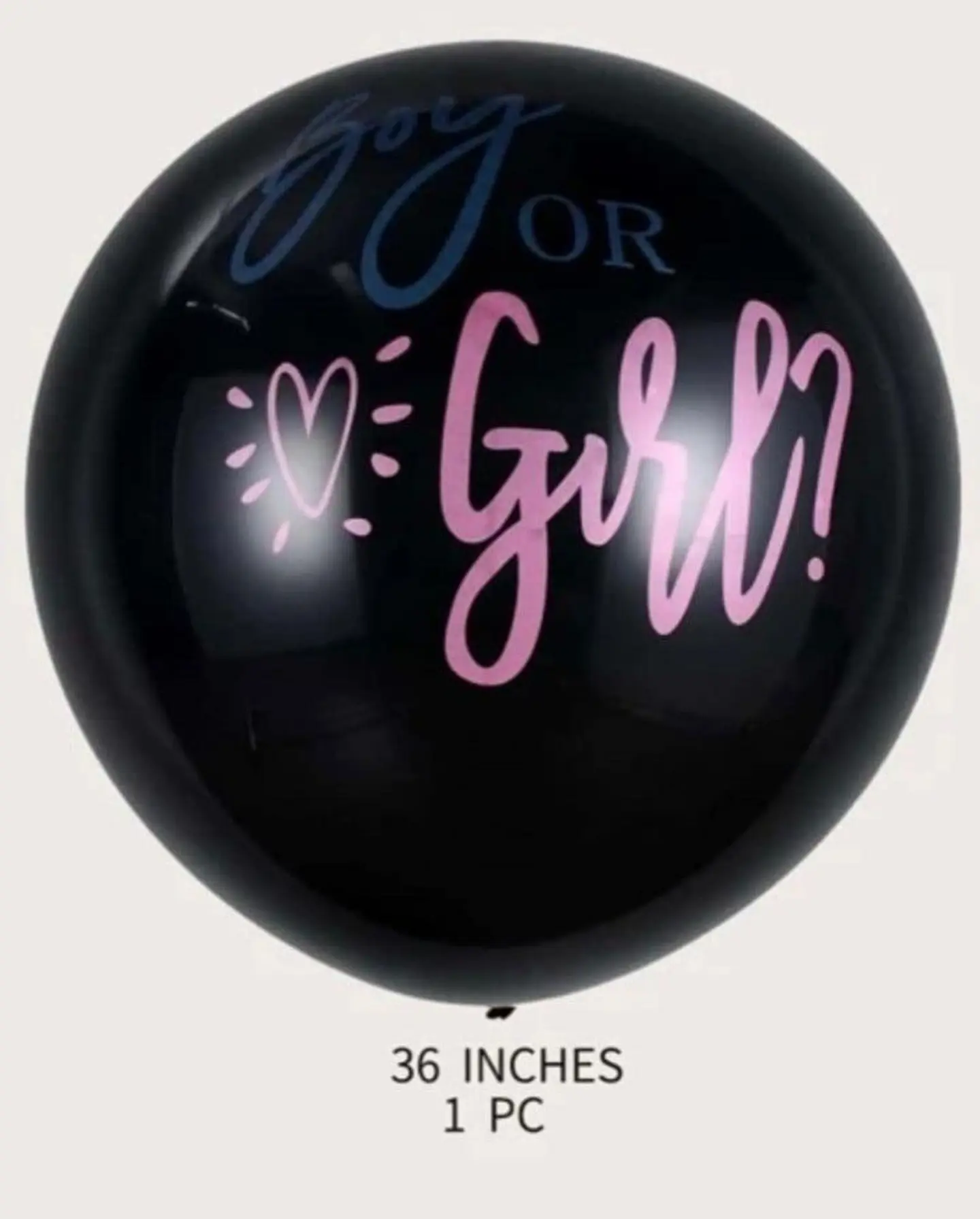 بالون تحديد الجنس بدون هيليوم