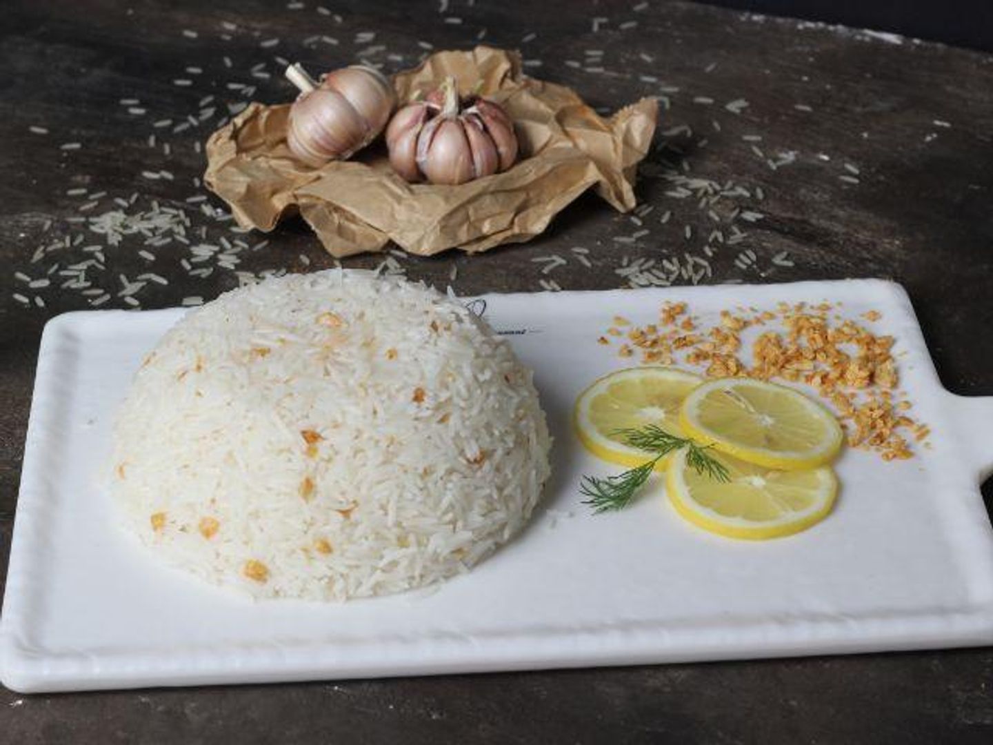 White Garlic Rice