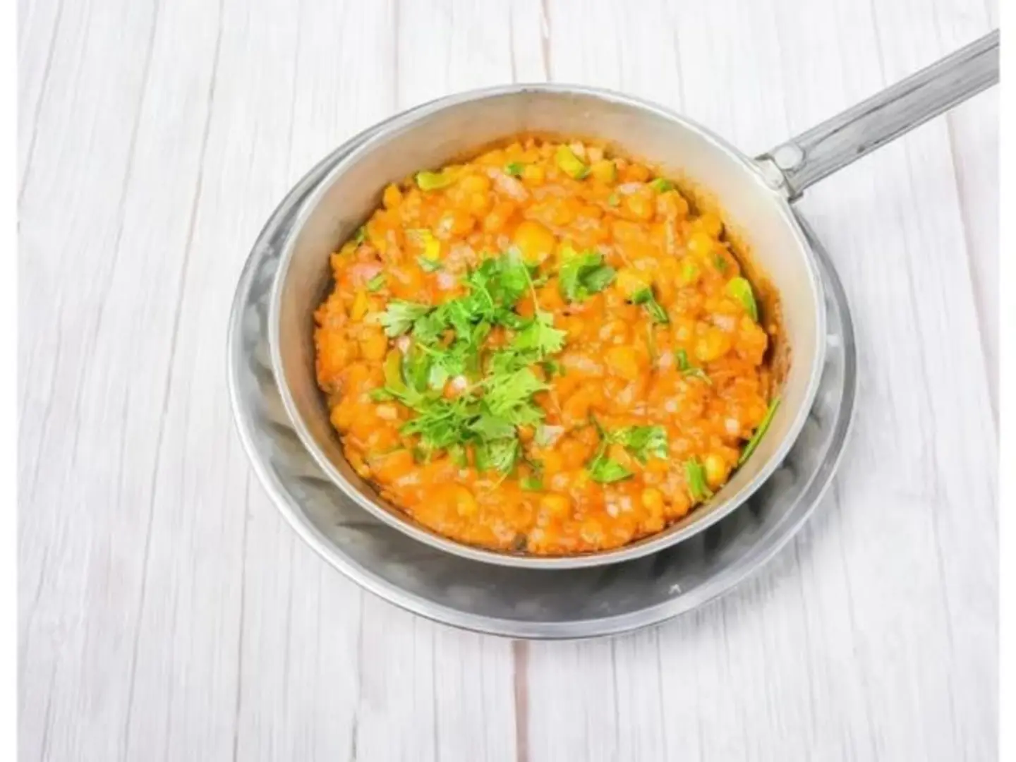 Lentils In A Skillet With Eggs