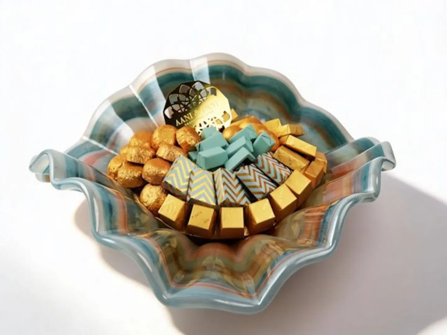 Tammaro Glass Vase I 9 Gold