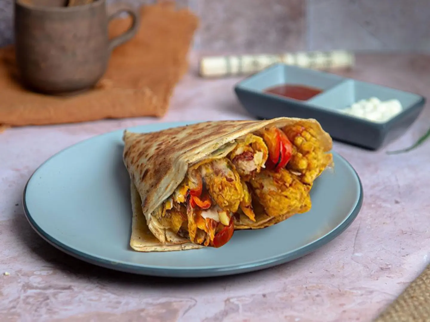 Chicken Burger Crepe