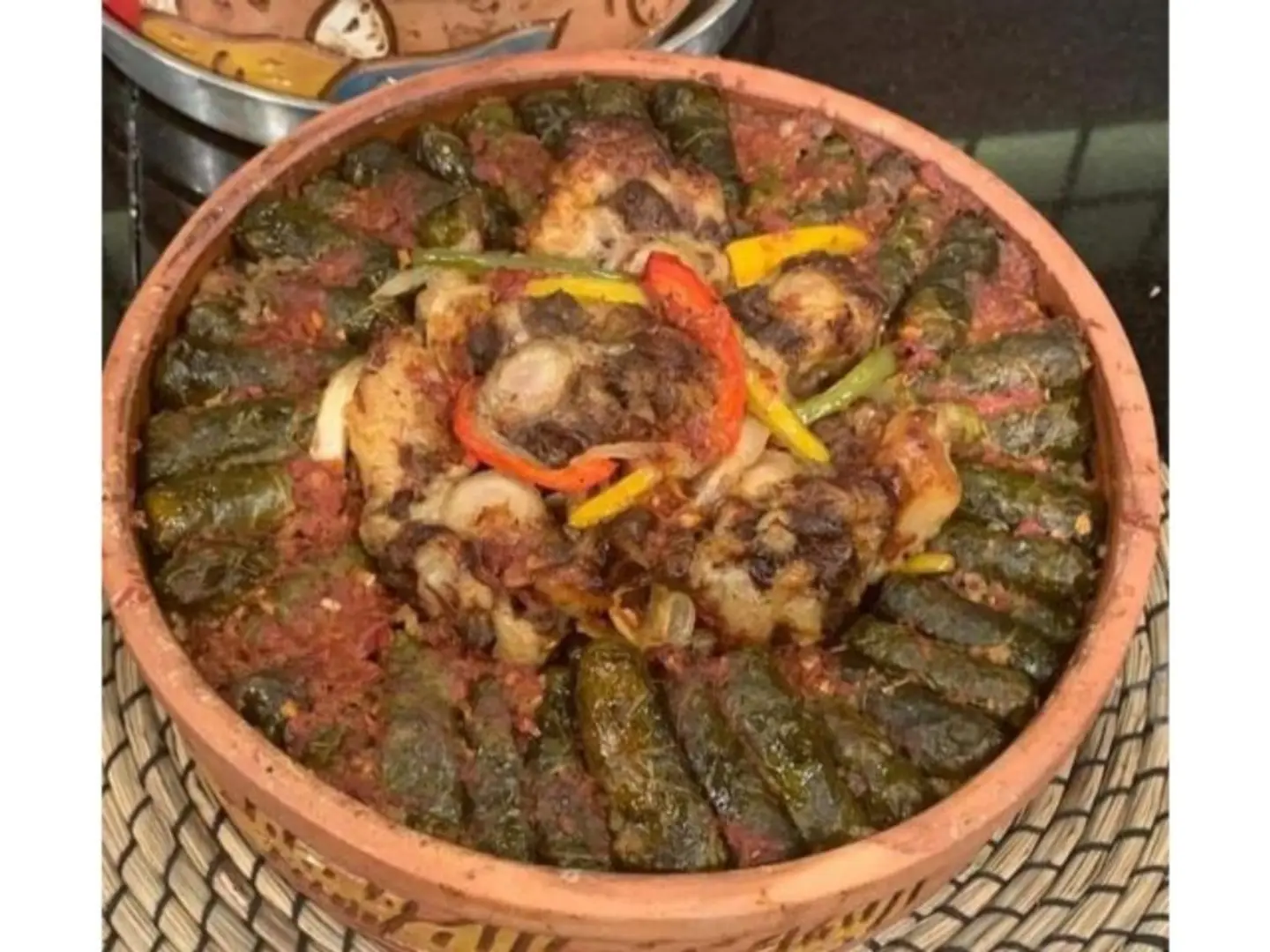 طاجن عكاوي بورق العنب