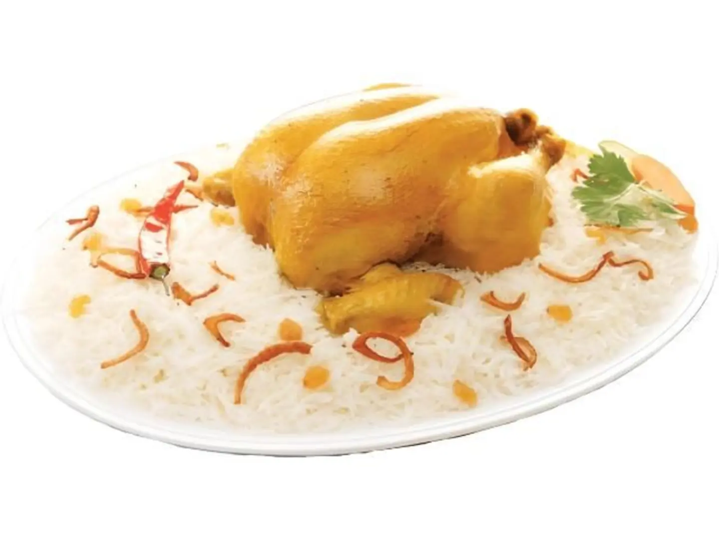 نصف مندي مع أرز مندي