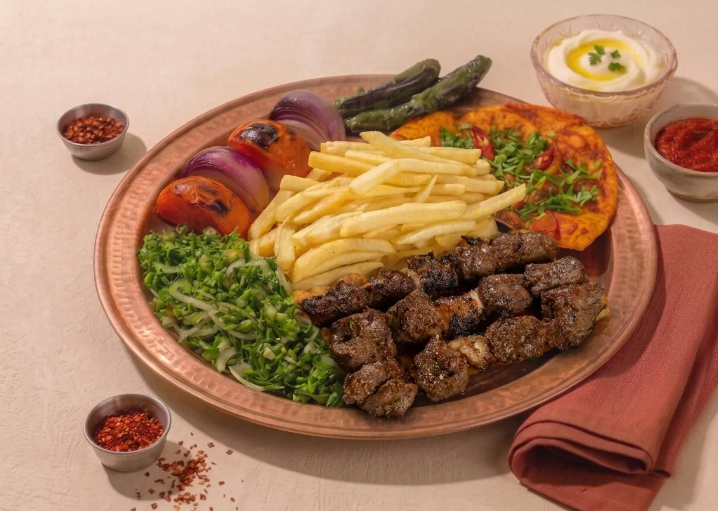 Meat Cubes Platter