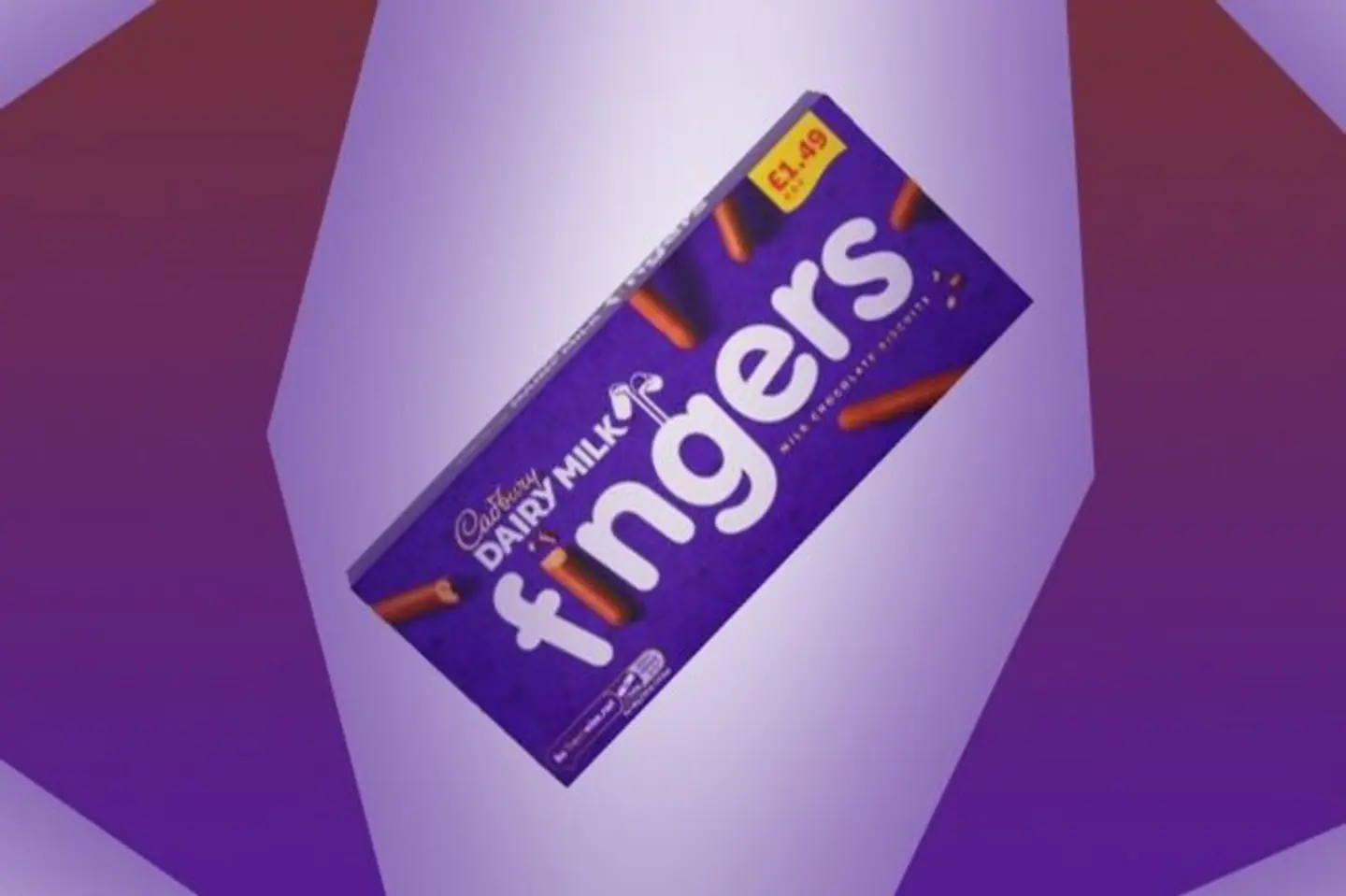 Cadbury Dairy Milk Fingers Chocolate Covered Biscuits 114g