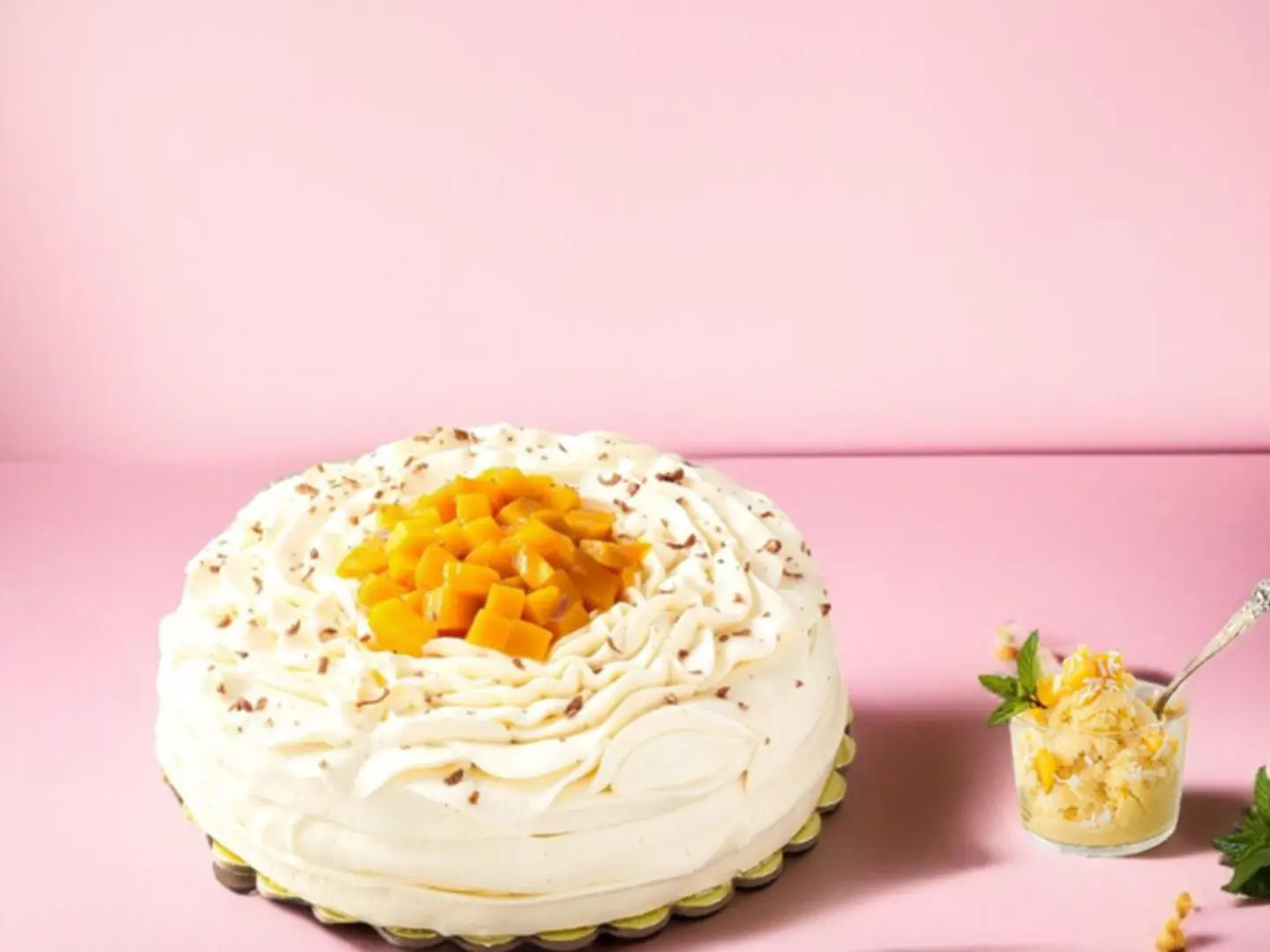 Mango Ice Cream Cake