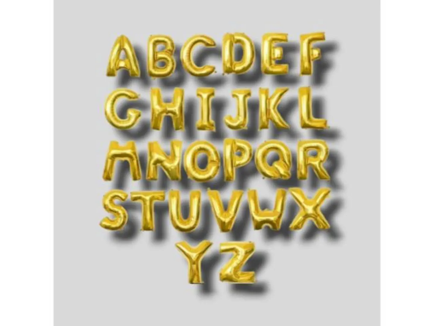 Helium Gold Letters