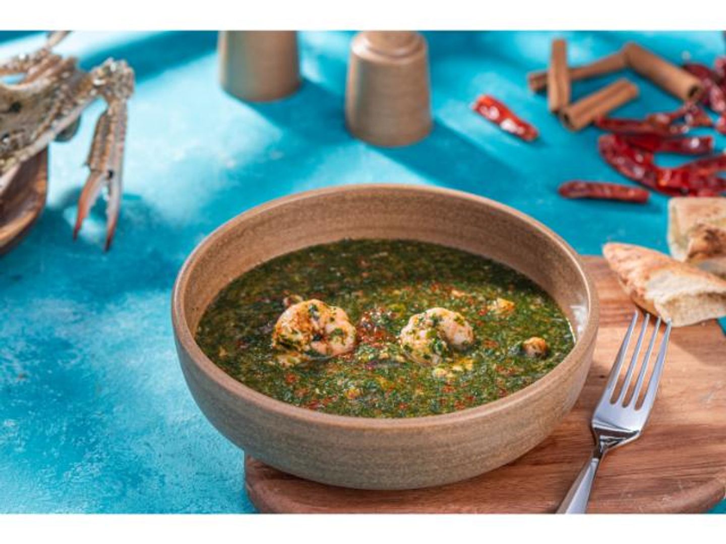 Mulukhiyah With Shrimp