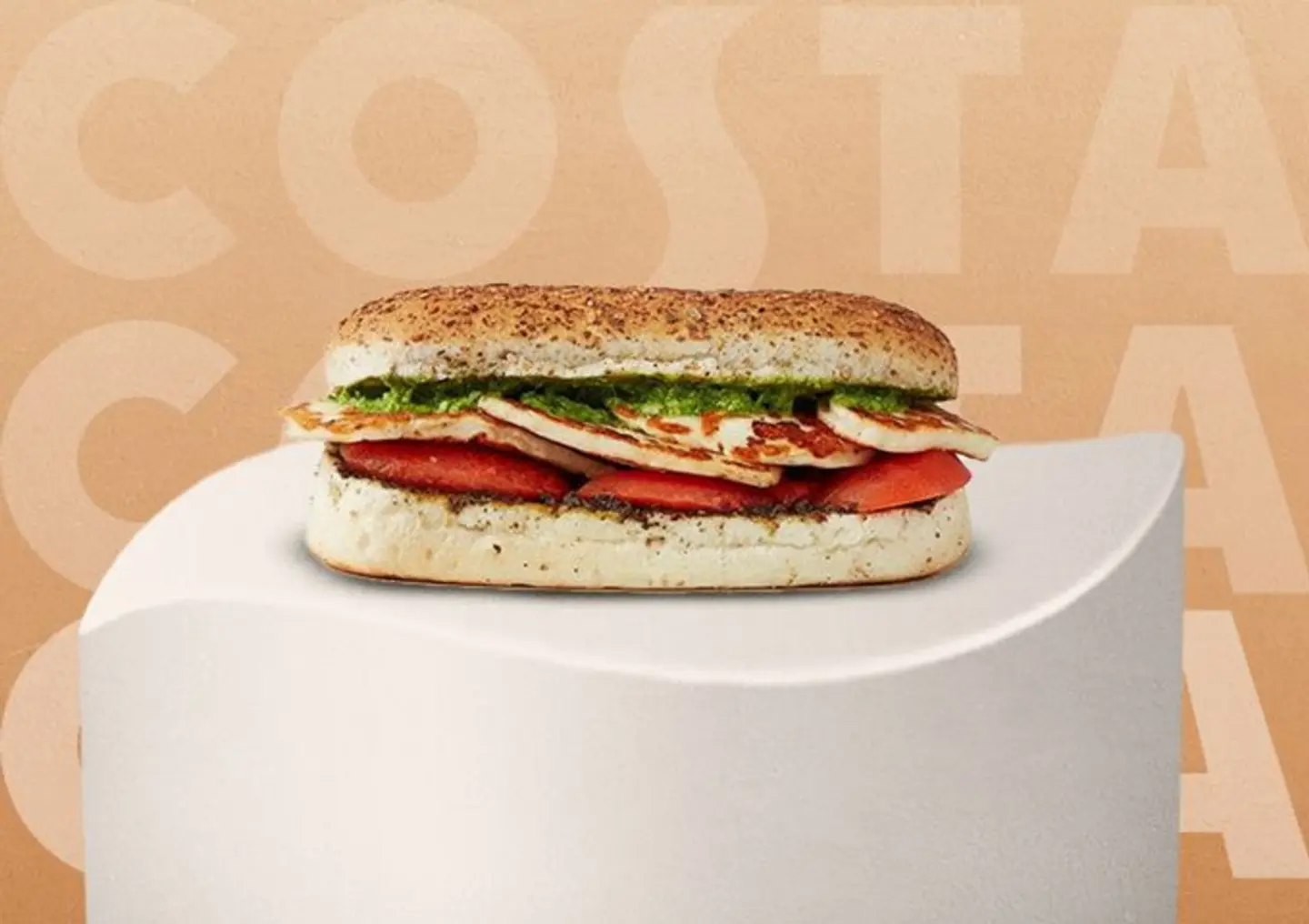 Grilled Halloumi And Thyme Ciabatta