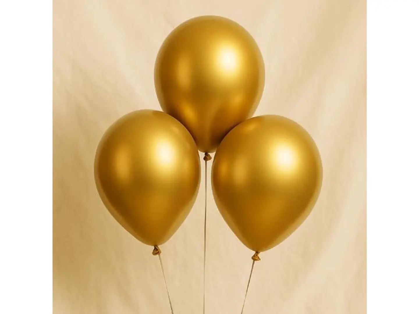 طقم بالونات لاتكس ذهبية