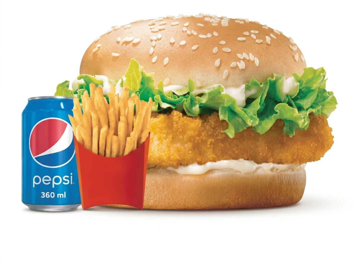 وجبة برجر سمك