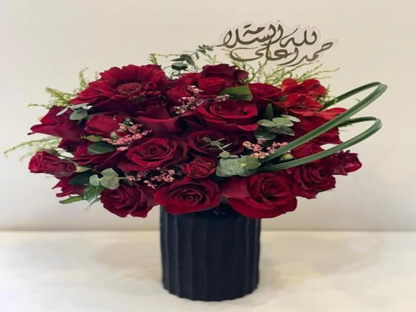 Red Rose Vase 2