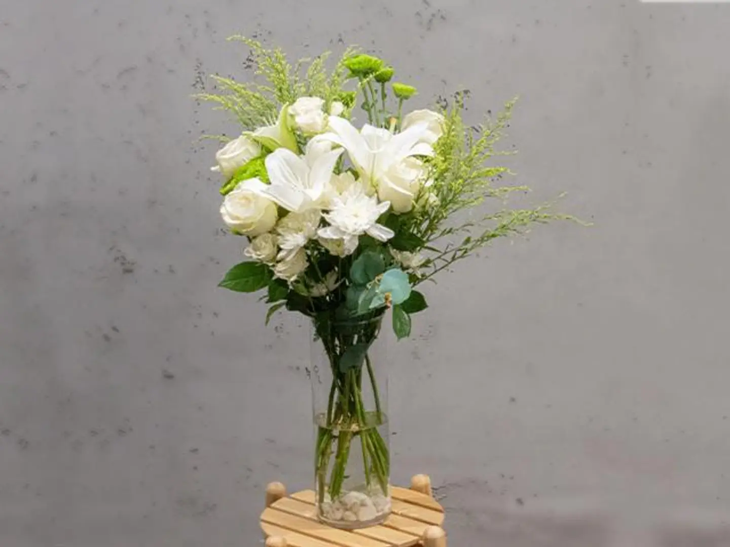 White Flower Vase For Table