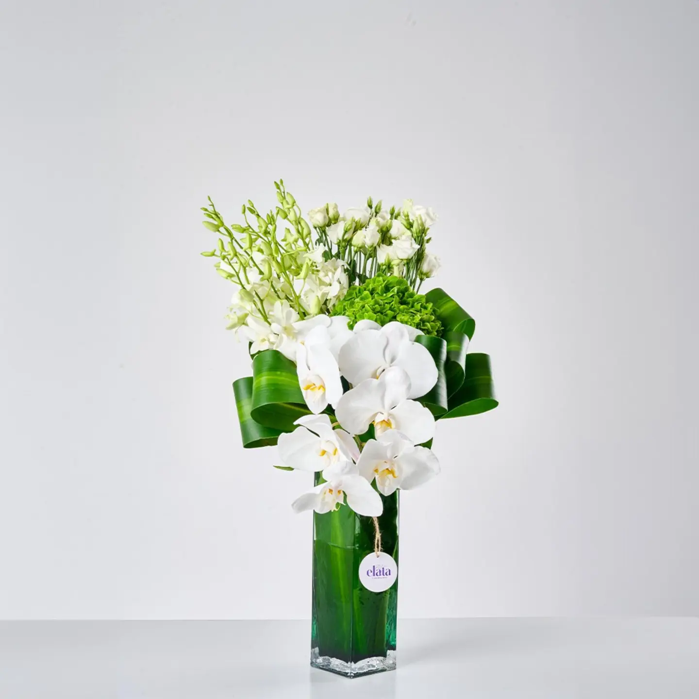 Amber White Vase