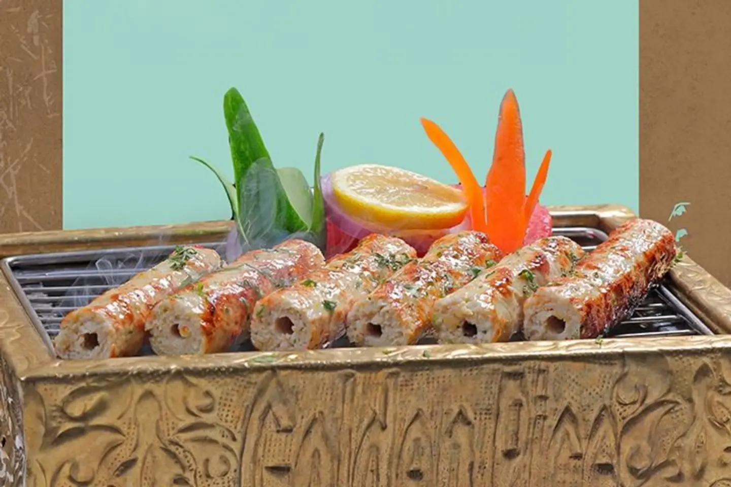 Chicken Mahkmali Seekh Kabab