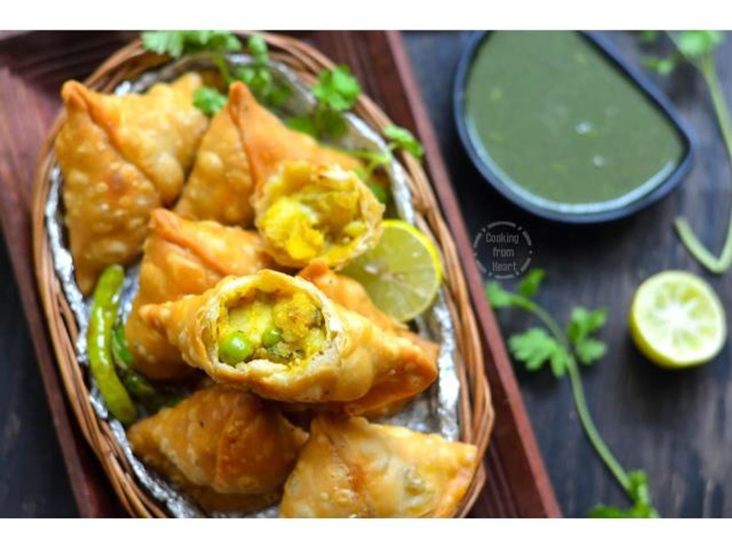 Potato And Badam Samosa