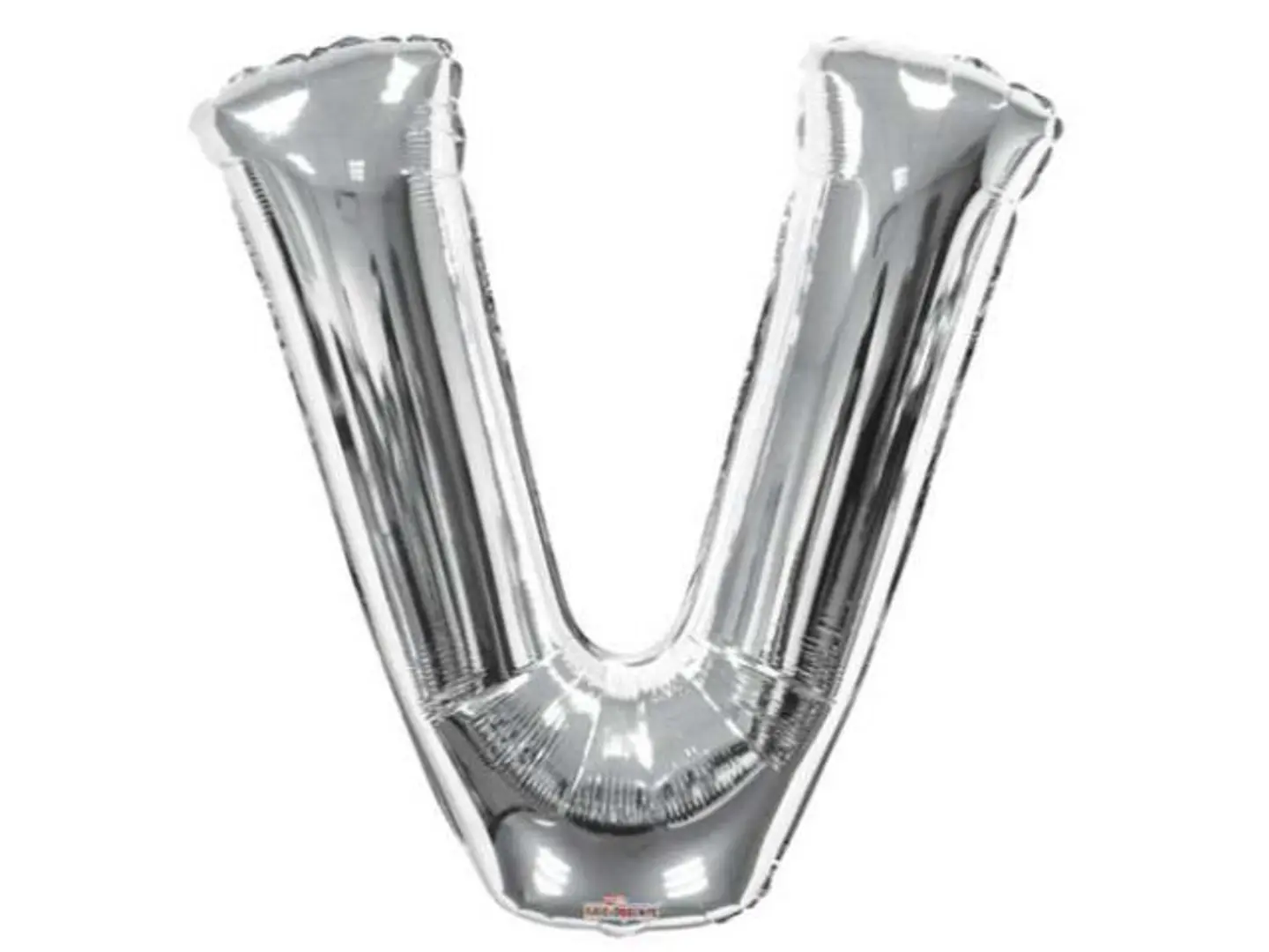 Silver V Helium Balloon