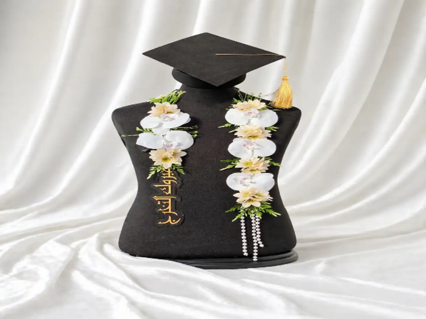 Ivory Pearl Graduation Sash