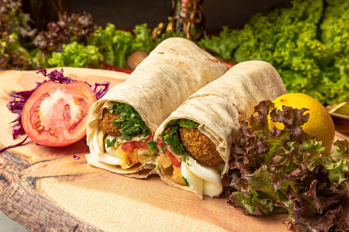 Falafel Sandwich With Hummus