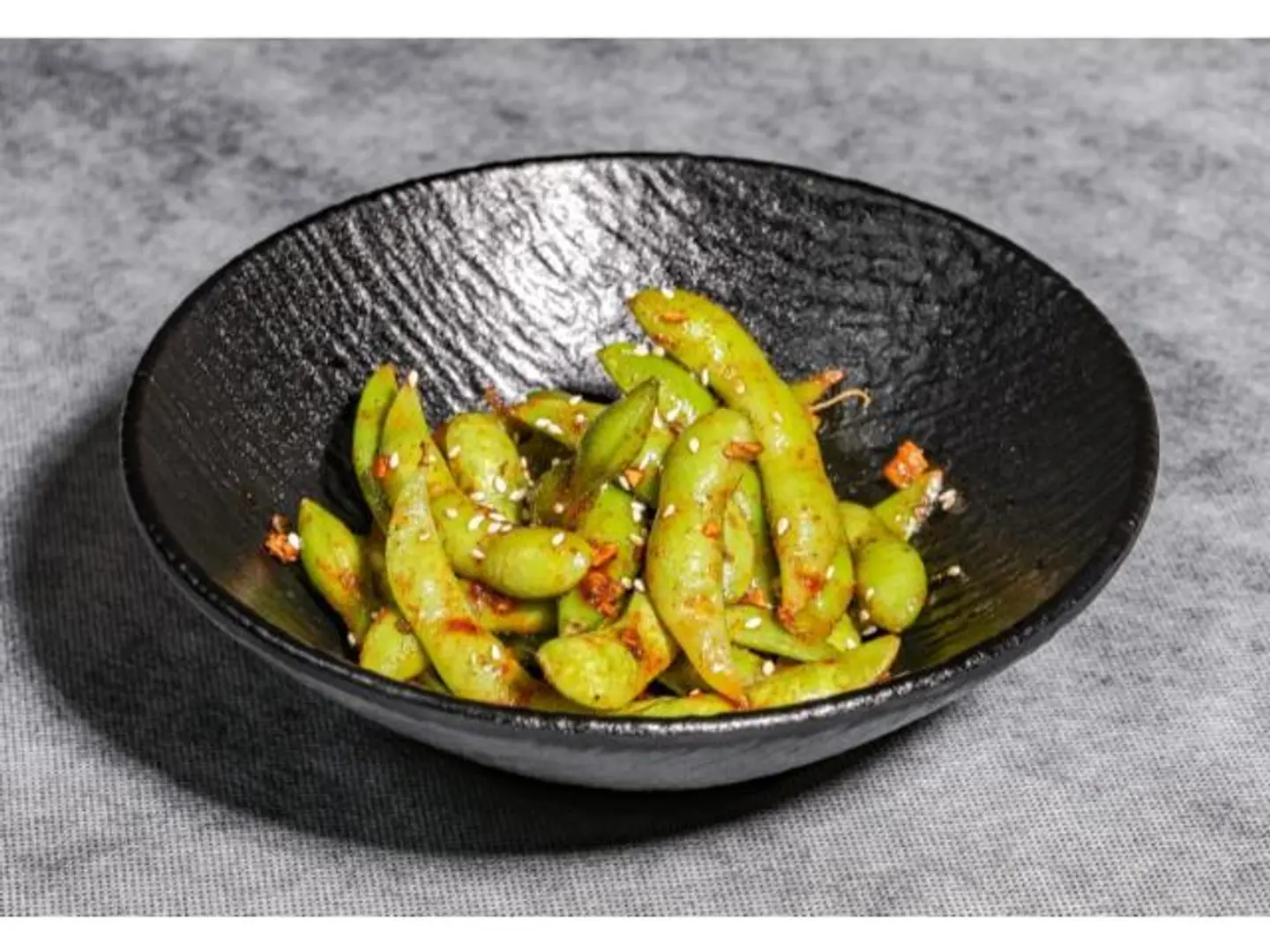 Spicy Garlic Edamame