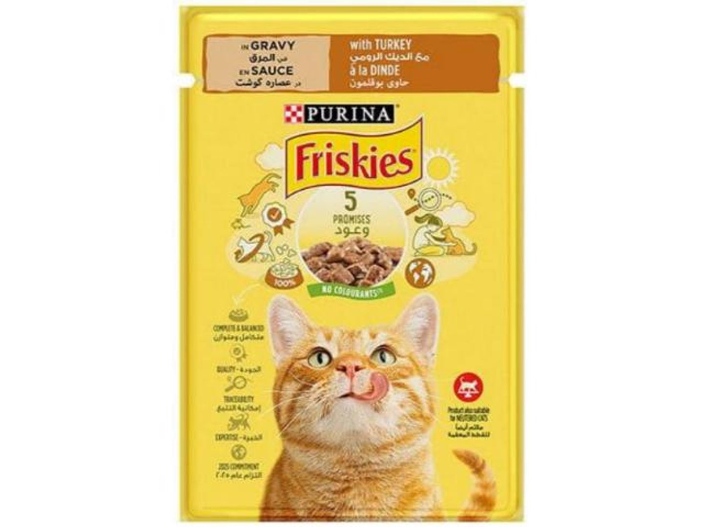 Purina Friskies Turkey Chunks In Gravy Pouch 85g