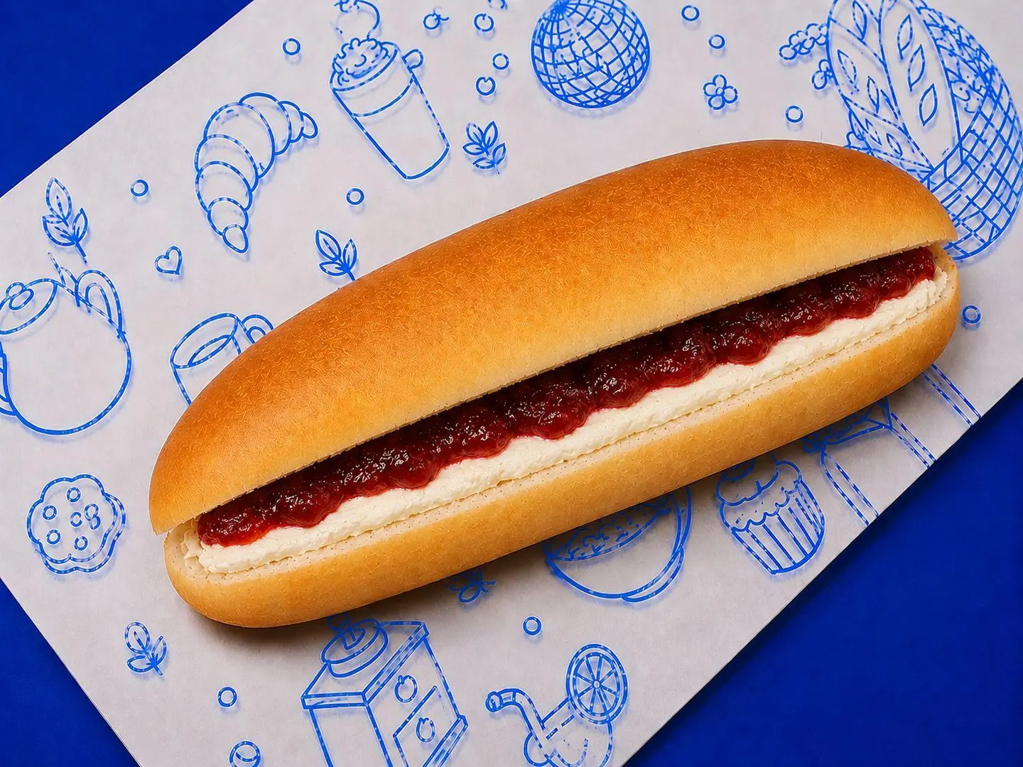 Jam And Cheese Sandwich