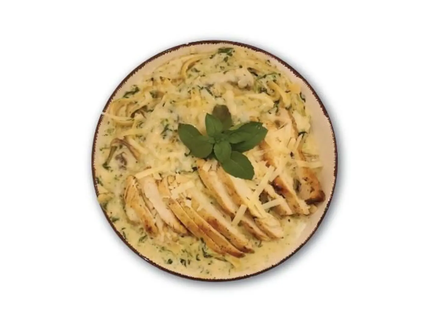 Fettuccine With Chicken Spinach Sauce