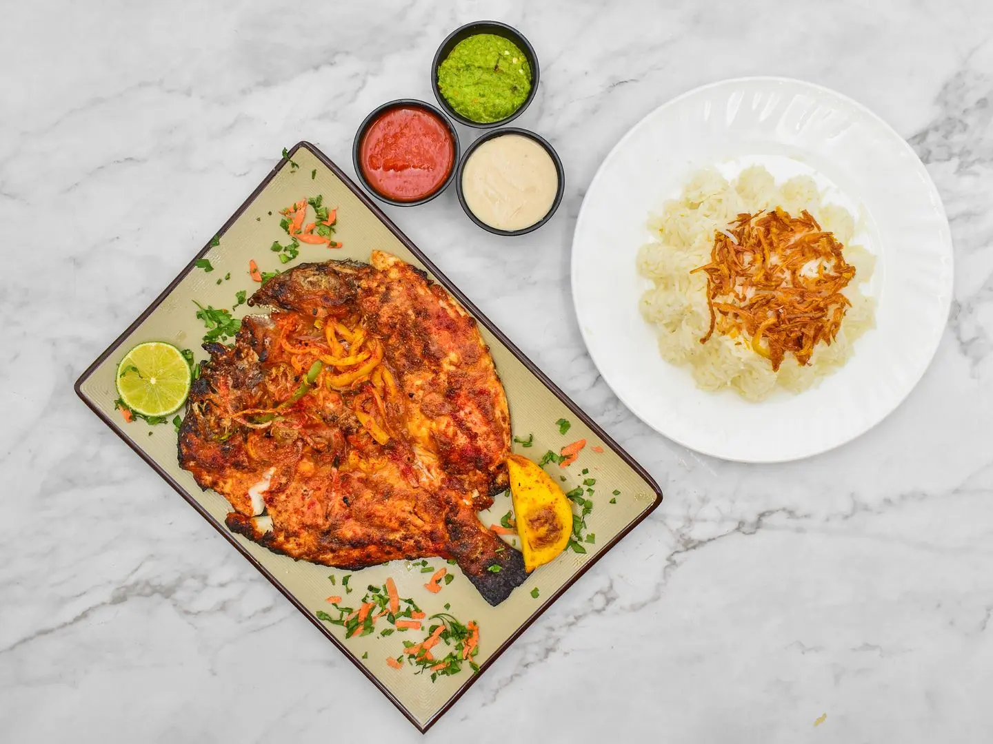 Spicy Fish With White Rice